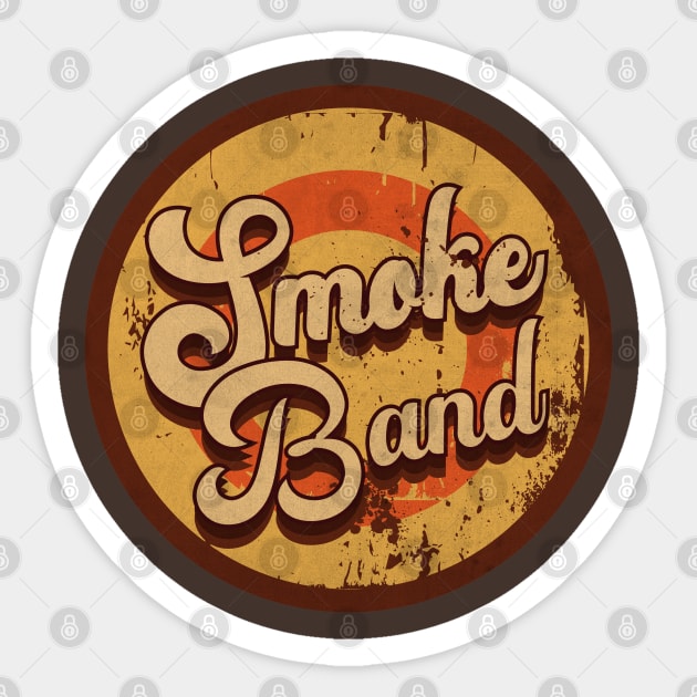 Vintage Smoke Band Sticker by CTShirts